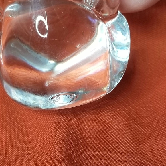 Vintage Collectible Fenton Clear Glass Teddy Bear Figurine Paperweight - Picture 9 of 9